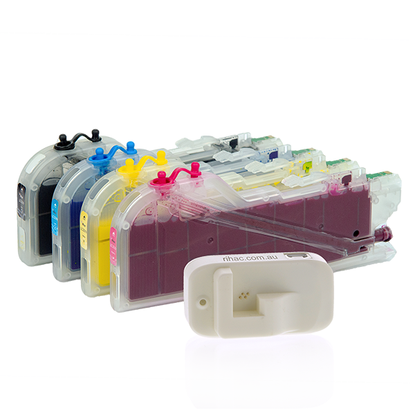 Rihac Refillable ink cartridges with USB powered chip resetter